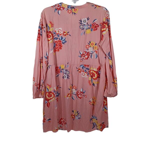 Old Navy Floral Long Sleeve Dress Pink size Large - Picture 2 of 5